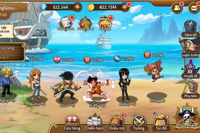 Game Hải Tặc Đại Chiến dành cho fan hâm mộ One Piece