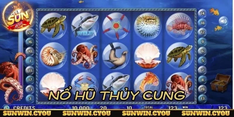 Nổ hũ thủy cung với giao diện đại dương sống động tại Sunwin